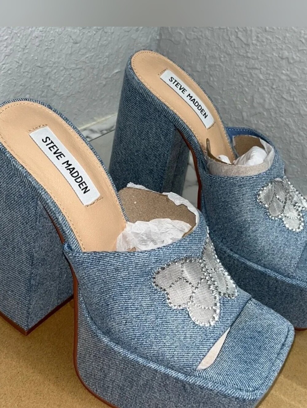 Steve Madden Trixie Denim Size 9